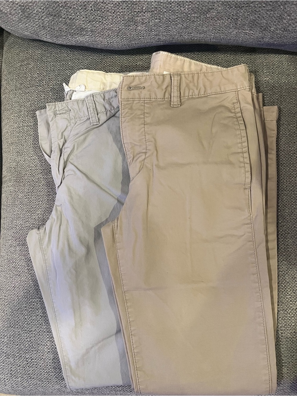 GAP Kids Casual Chino Pants in Khaki and Light Gray